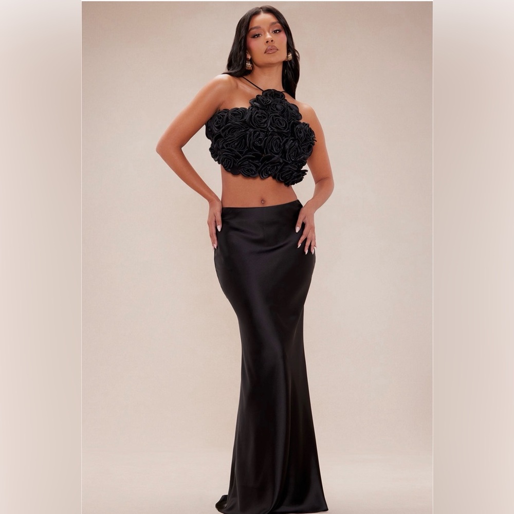 Fashion Nova Black Maxi Skirt